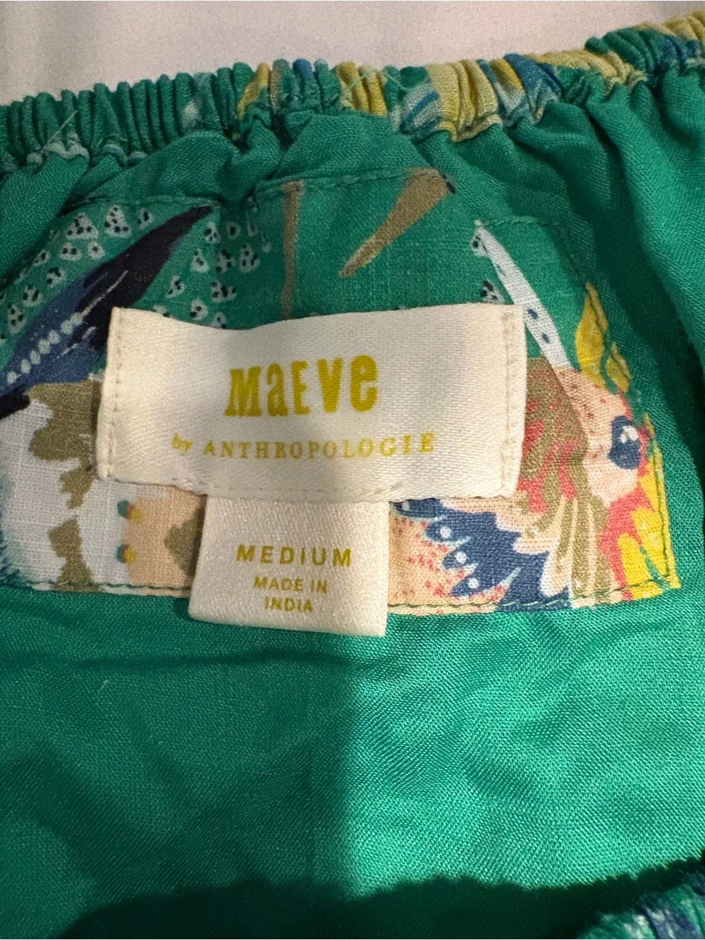 Anthropologie Maeve Tropical Tiered Maxi Dress - Picture 2 of 2